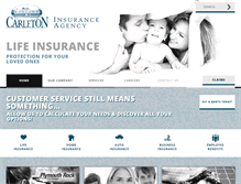 Tablet Screenshot of carletoninsurance.com